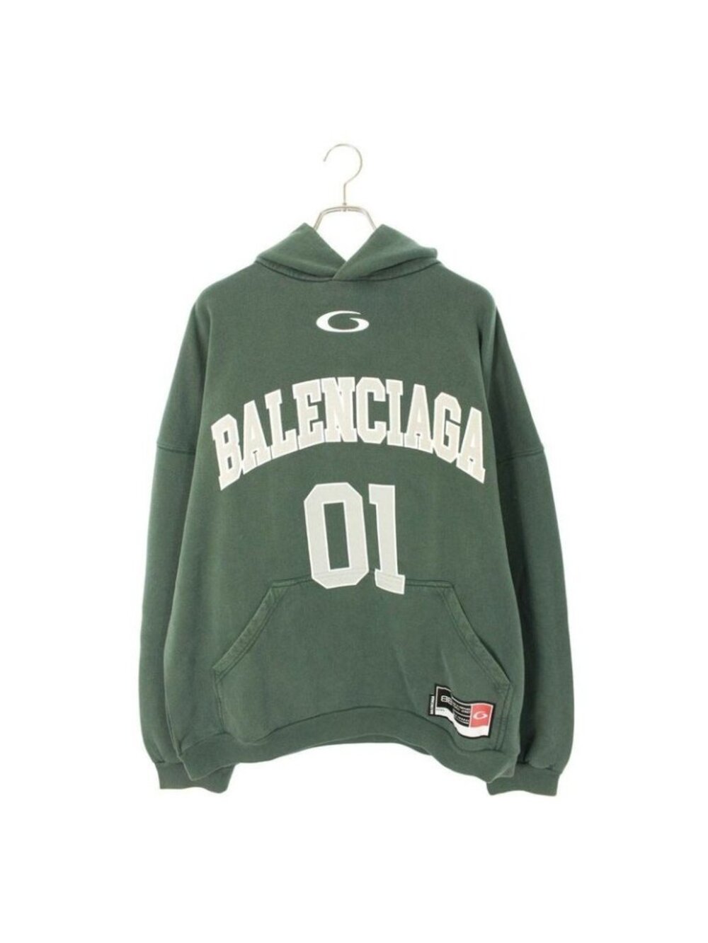 Balenciaga 25 AW Ttvg 3 Number Wappen Pullover Hoodie